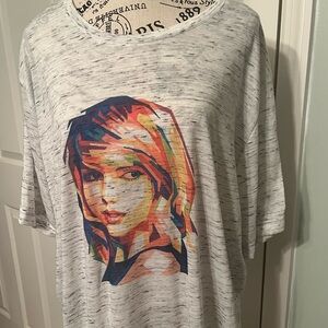 Taylor Swift inspired stain glass block style print 2XL super soft T-shirt